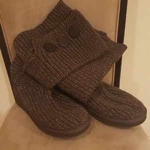 Brown Knit UGG Boots Excellent Condition